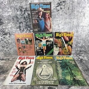Vtg High Times  7 Issues 1979 Magazine Counterculture Marijuana Cannabis History